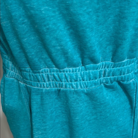 Time and Tru Teal Long Sleeve Sweatshirt Dress - Picture 2 of 7